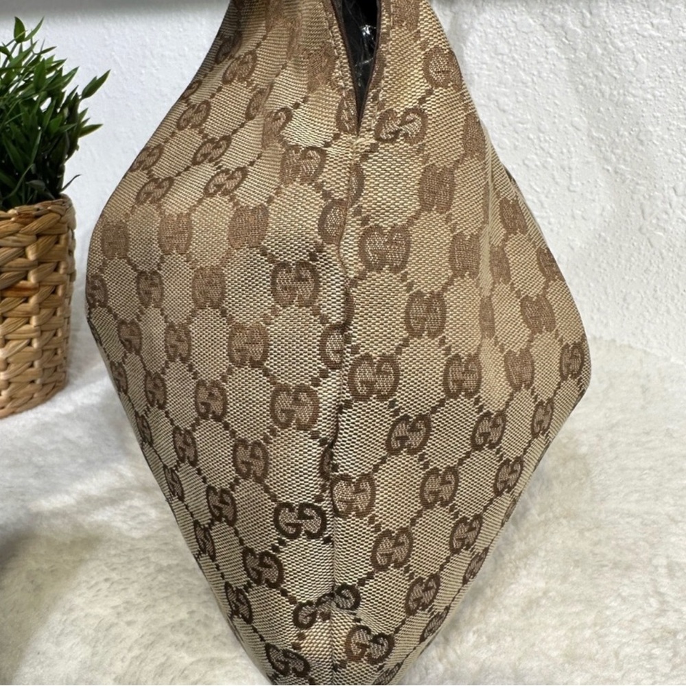 Gucci bamboo with turquoise hobo handbag - Picture 3 of 3